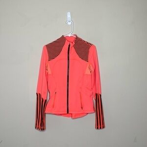 Lululemon Forme Jacket Flare Inkwell Orange Navy Blue Stripe